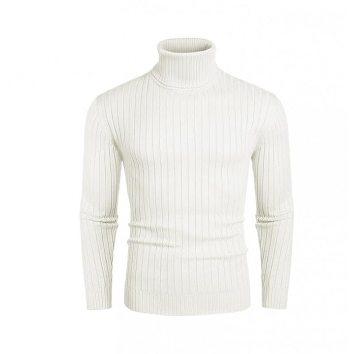 Men's ribbed fine-knit turtleneck sweater Slim Fit Mune Fashion