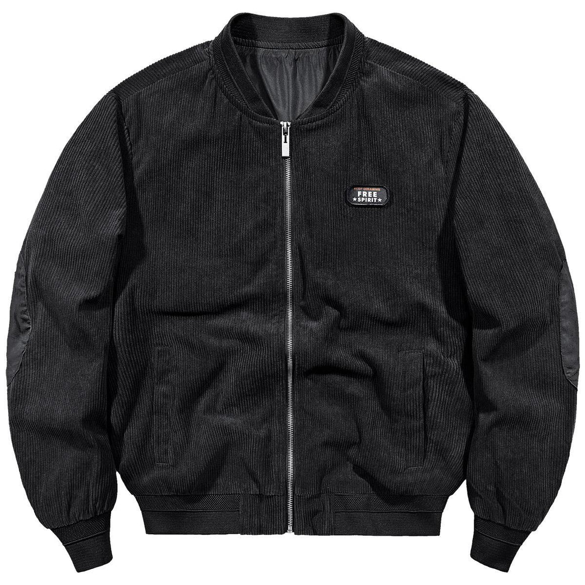 Men's cord jacket in bomber style made of fine corduroy with stand-up collar Mune Fashion