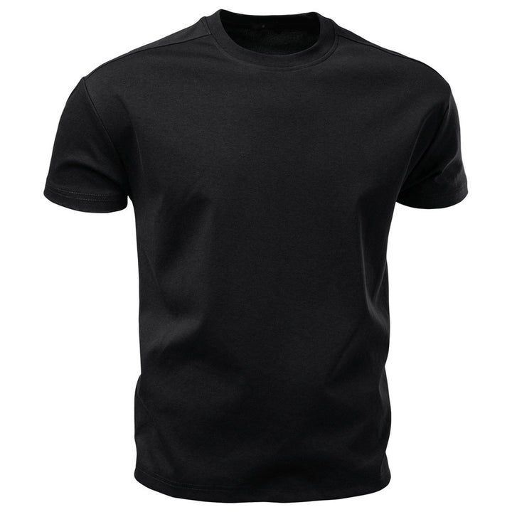 Men's nano classic cotton jersey round neck shirt with reinforced collar Mune Fashion