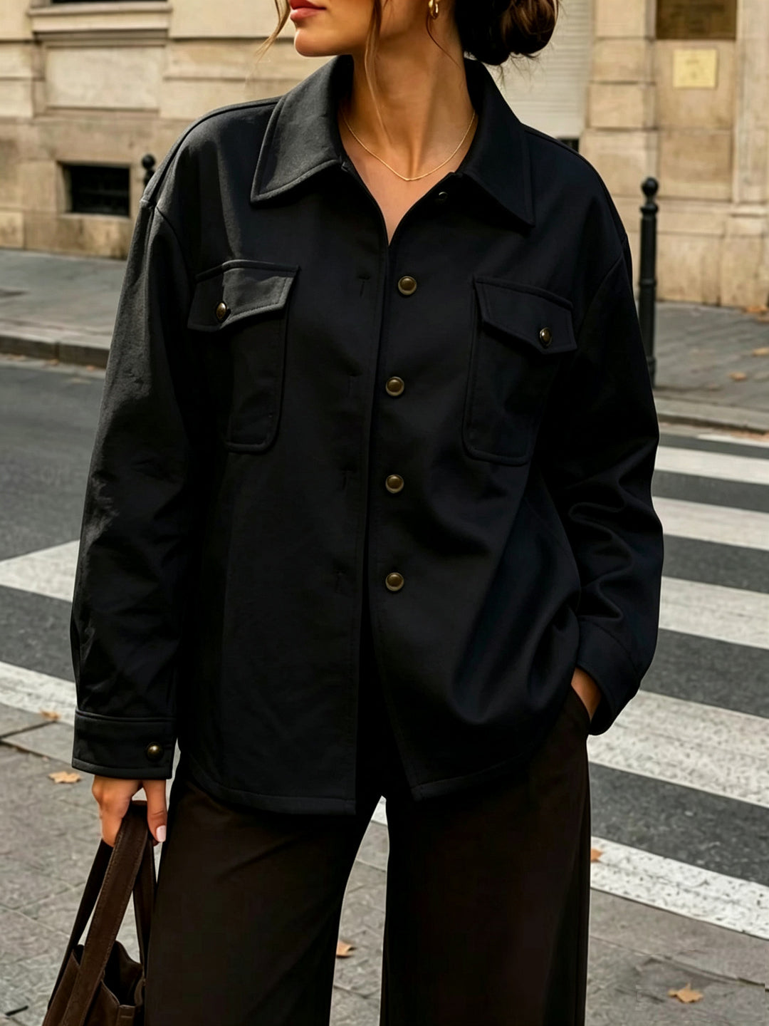 Ladies Urban Overshirt Mune Fashion