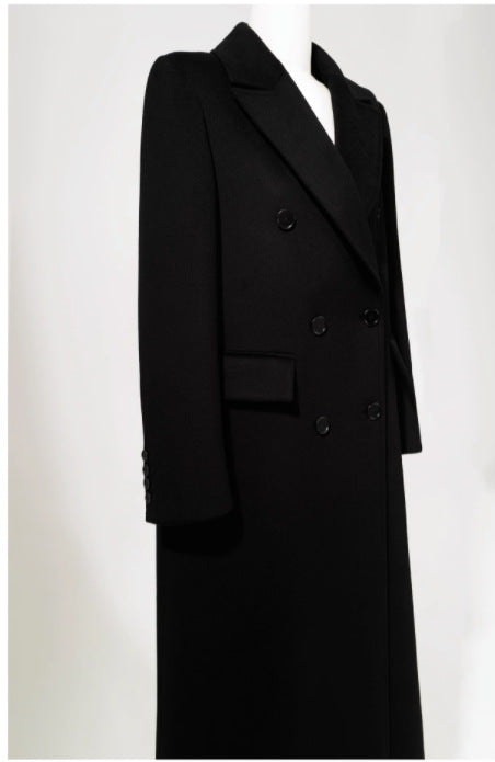 Women Elegant Double-breasted Coat Mune Fashion
