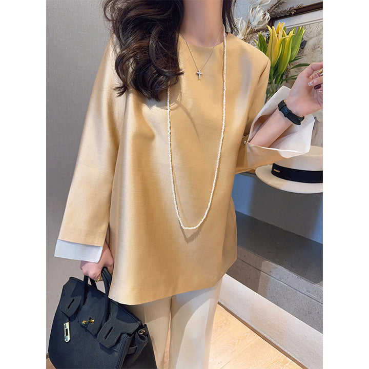 Women Elegant blouse made of high-quality fabric with exclusive cut Mune Fashion