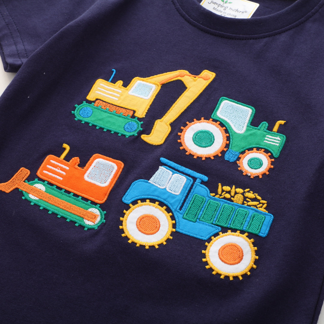 Boys T-shirt with colorful construction vehicle design Mune Fashion