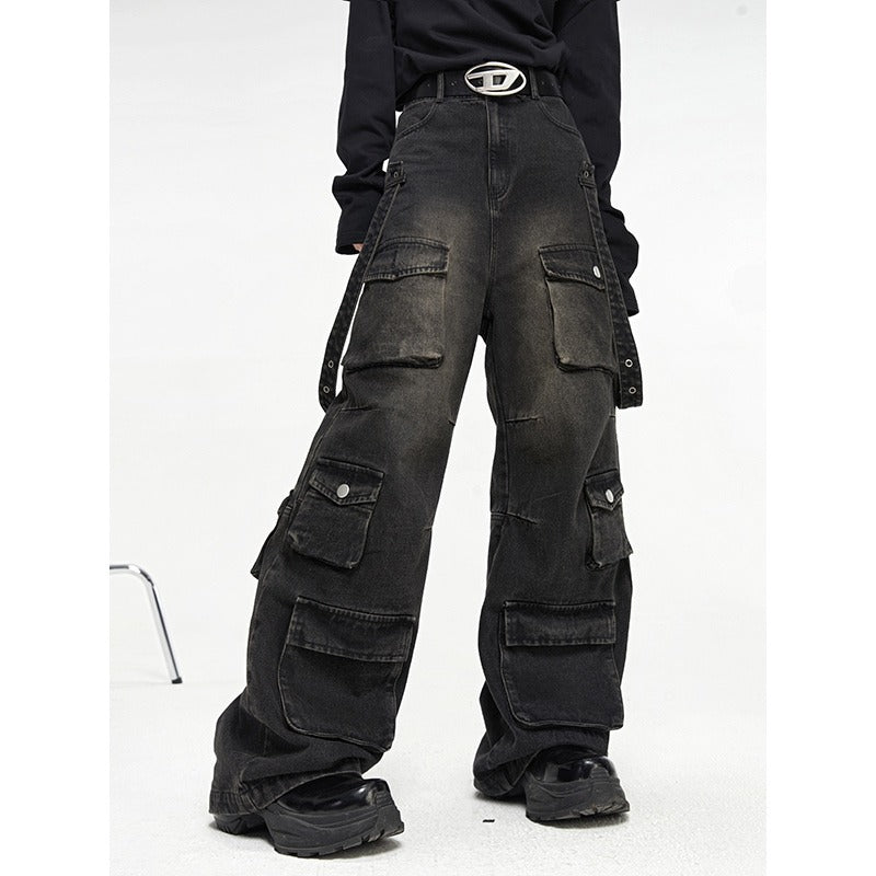 Men's Casual Denim Pants with Innovative Pockets Mune Fashion