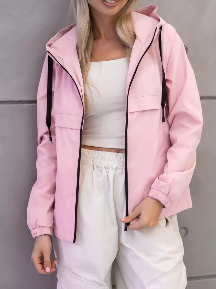 Women's Fashion Transitional Jacket with Hood