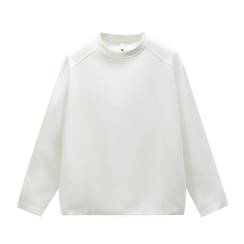 Unisex Minimalist Round Neck Sweatshirt with Raglan Sleeves Mune Fashion