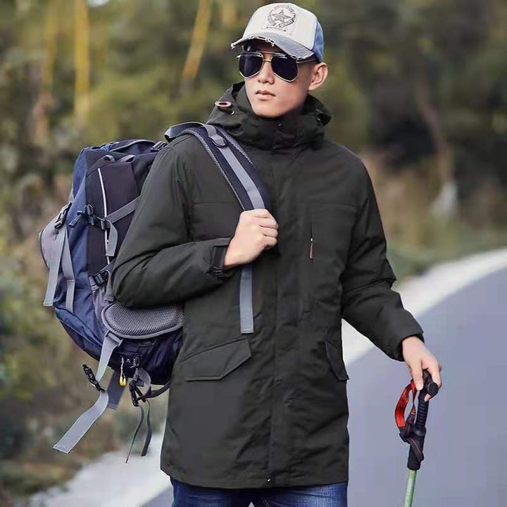 Women's lightweight water-repellent parka with hood and functional pockets Mune Fashion