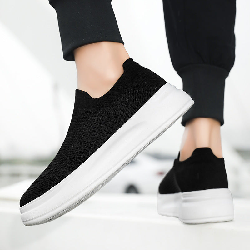 Unisex nan breathable knit casual shoe with sock-like shaft and non-slip sole Mune Fashion