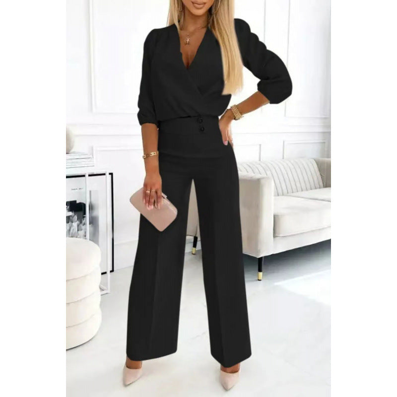 Women elegant jumpsuit with wide legs Mune Fashion