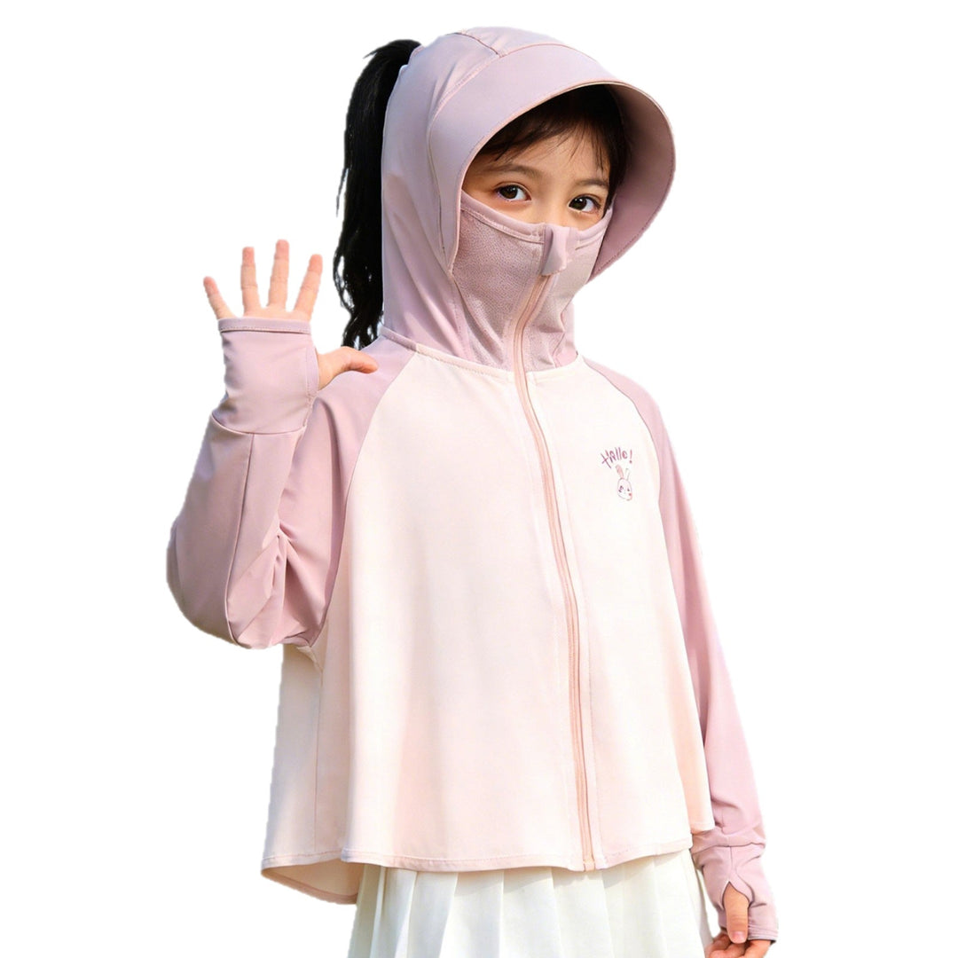 Girls' sun jacket with hood and UV protection Mune Fashion