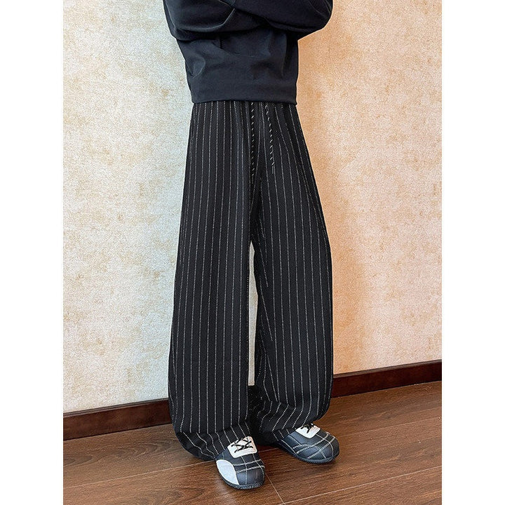 Women Casual Loose-Fit Striped Pants Mune Fashion