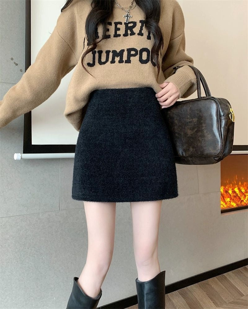 Women's elegant and comfortable wool skirt Mune Fashion