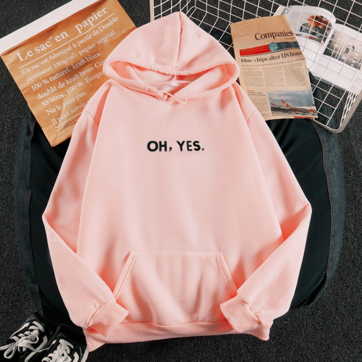 Women's hoodie with soft inner lining, kangaroo pocket, and subtle front print Mune Fashion