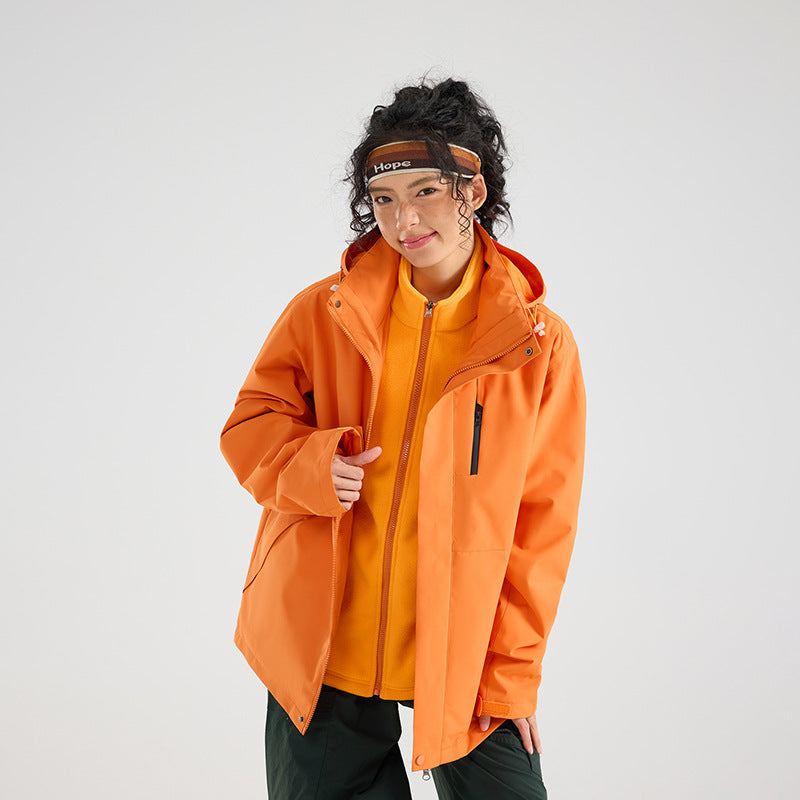 Women's Lightweight Waterproof Parka Hoodie Jacket with Sealed Seams and Drawstring Mune Fashion