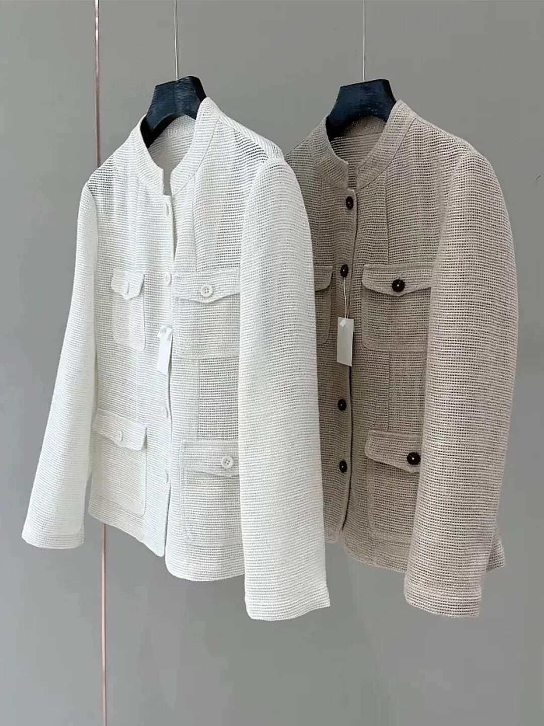 Ladies Fashionable Summer Jacket made of Lightweight Fabric Mune Fashion