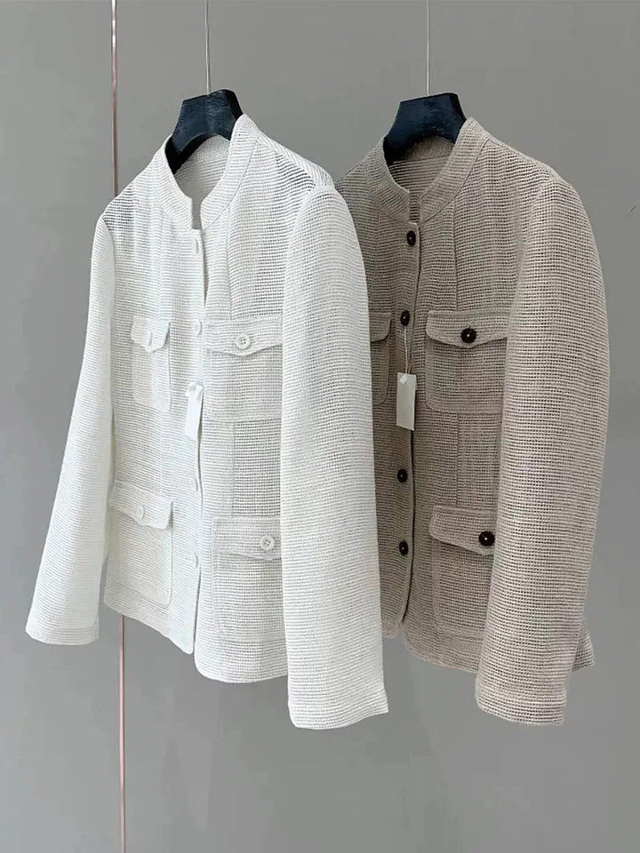 Ladies Fashionable Summer Jacket made of Lightweight Fabric Mune Fashion