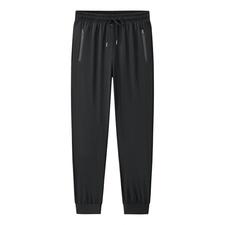 Men's Sporty Jogging Pants with Elastic Waistband and Practical Zipper Pockets Mune Fashion