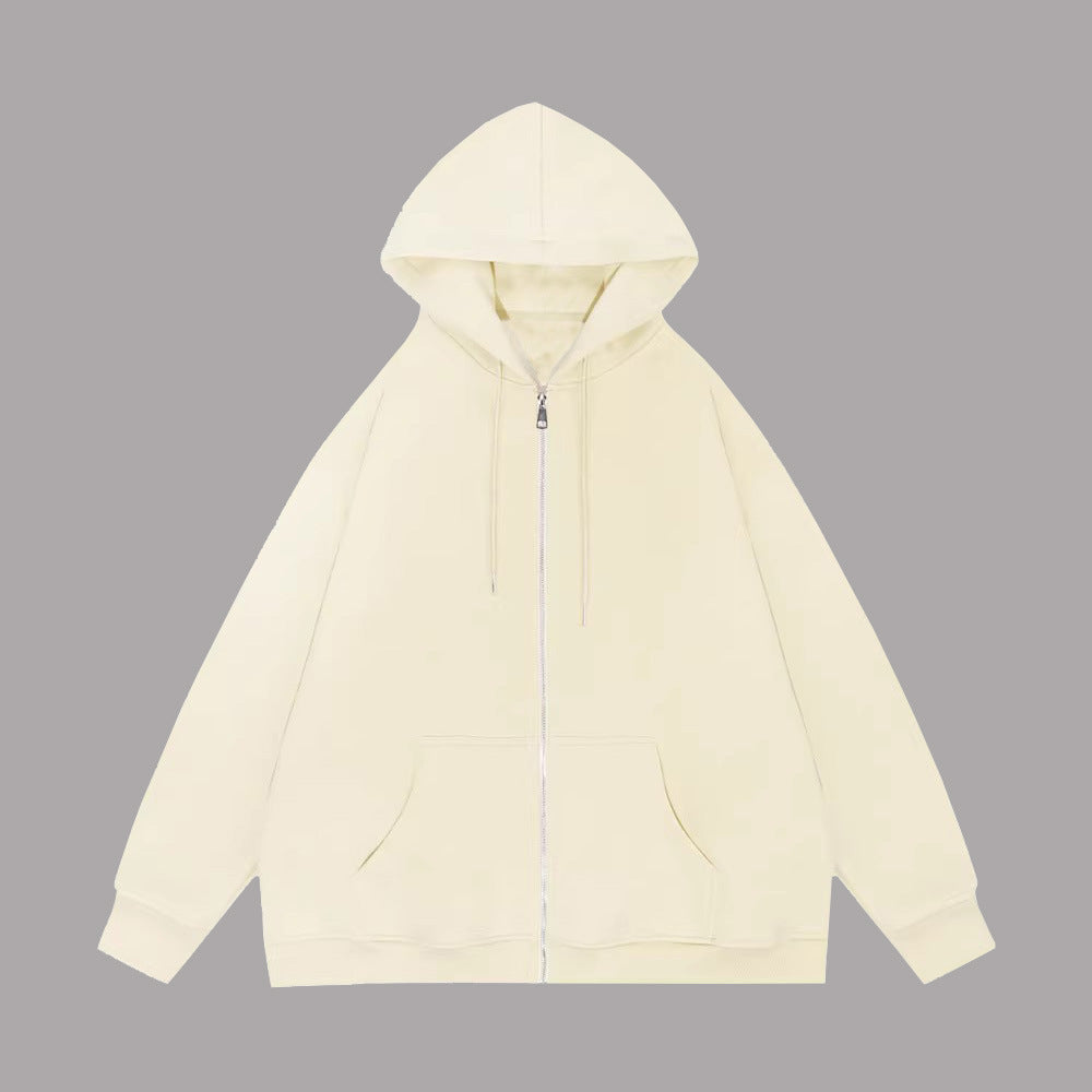 Unisex casual hoodie jacket with sturdy metal zipper double-layered hood and deep kangaroo pockets Mune Fashion