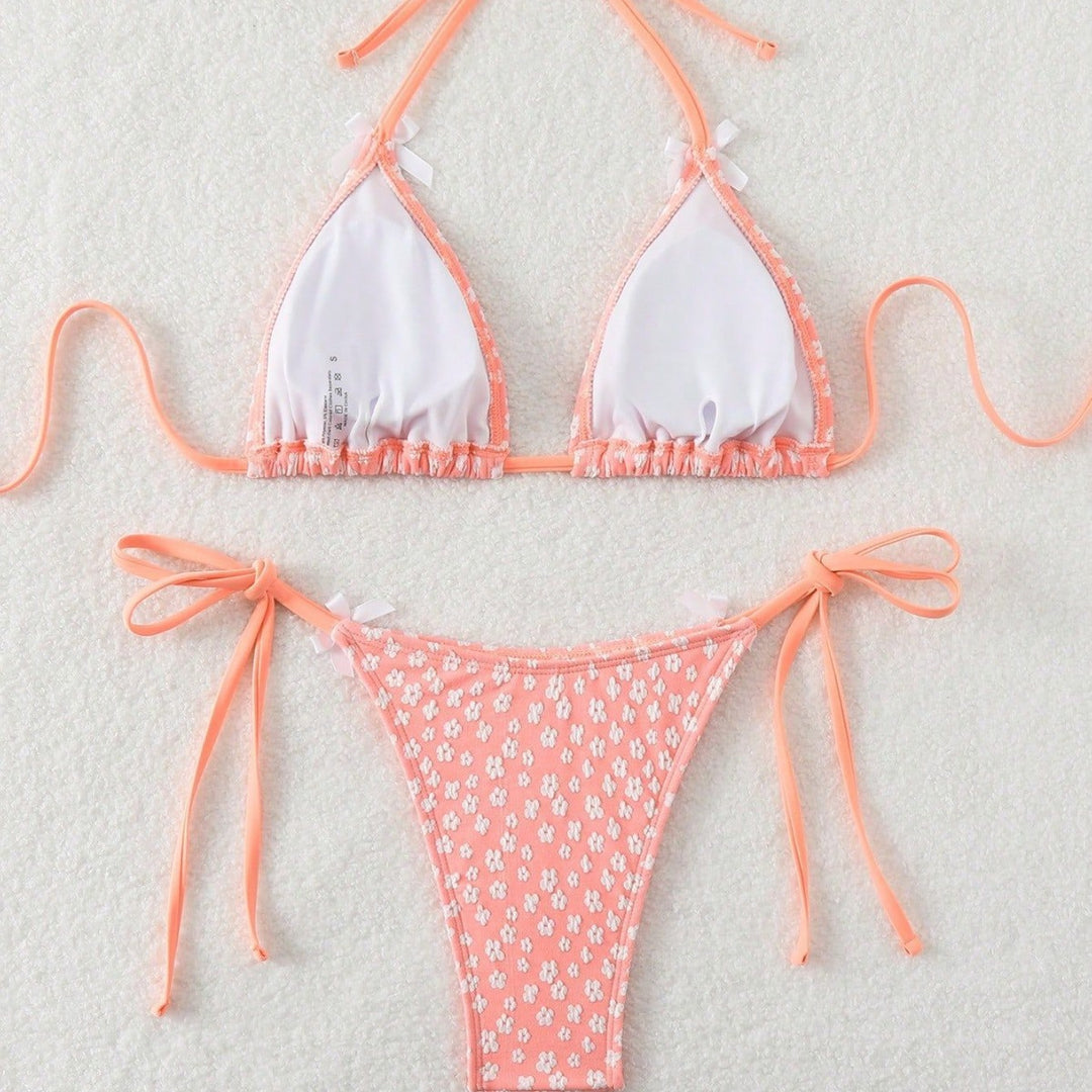 Women's Triangle Bikini with Delicate Ties Mune Fashion