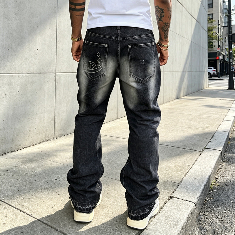 Men's Casual Denim Jeans with Destroyed Details Mune Fashion