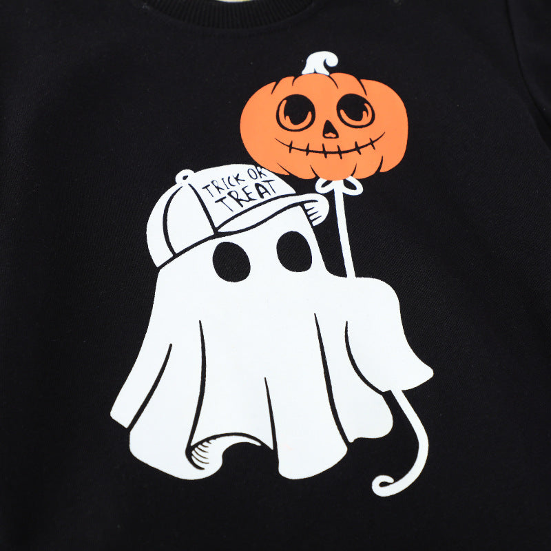 Boys cuddly sweatshirt with spooky Halloween motif Mune Fashion
