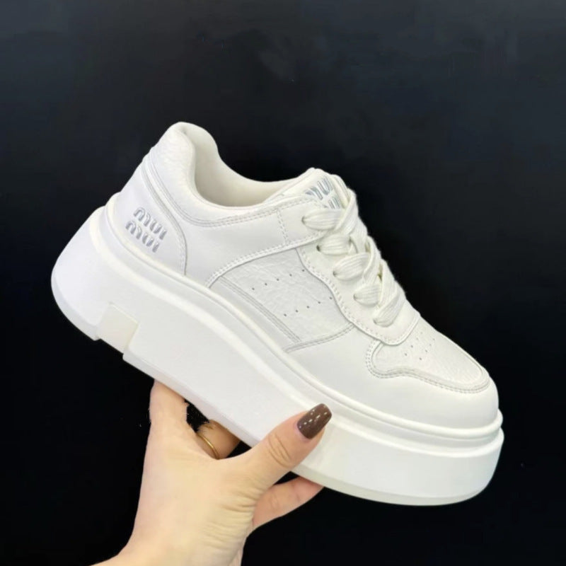 Women Chunky Sneaker with High Platform and Breathable Upper Material Structure Mune Fashion