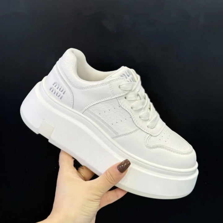 Women Chunky Sneaker with High Platform and Breathable Upper Material Structure Mune Fashion