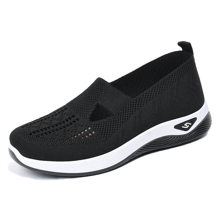 Women Breathable Slip-On Sneakers with Elastic Design Mune Fashion
