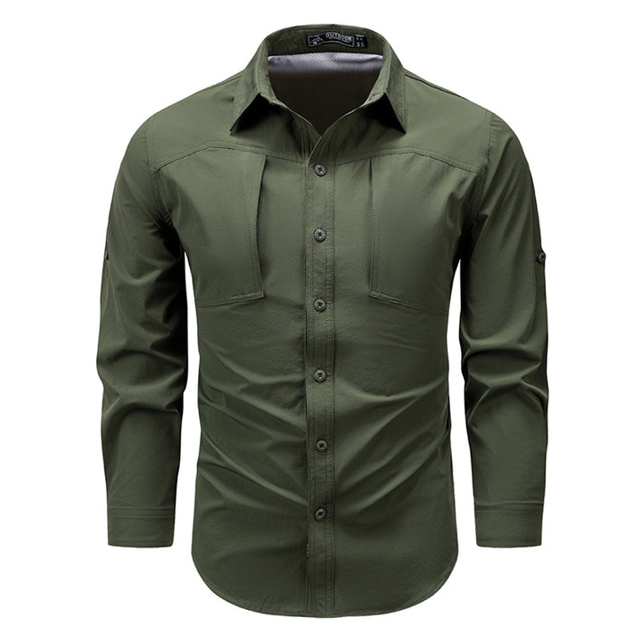 Men's Multifunctional Outdoor Shirt with Chest Pockets Mune Fashion 1788278682