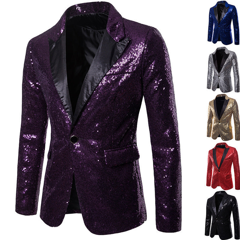 Men's Sequined Formal Blazer Mune
