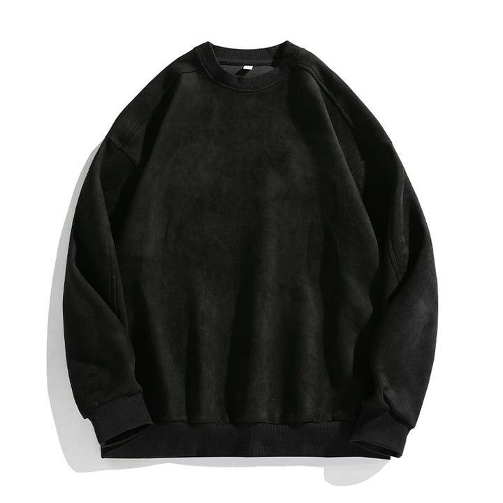 Unisex Purist Oversized Crew Neck Sweatshirt with Drop Shoulder and Brushed Inner Lining Mune Fashion