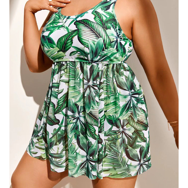 Women’s swimsuit dress with floral accents Mune Fashion
