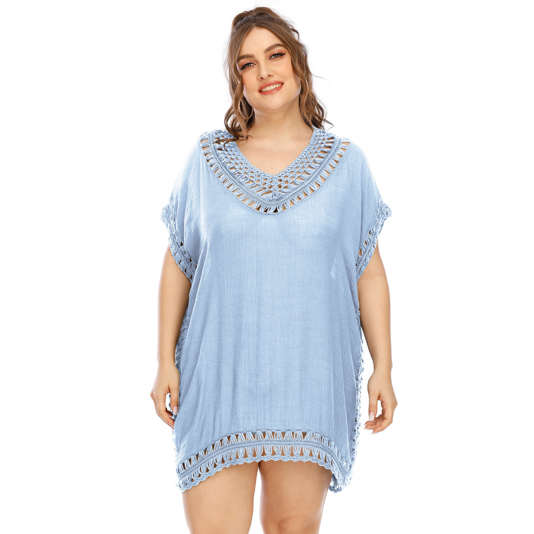 Women elegant crochet beach cover-up Mune Fashion