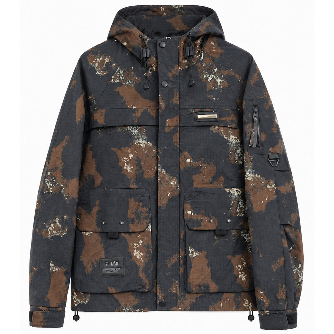 Men's Functional Outdoor Jacket with High Collar Mune Fashion