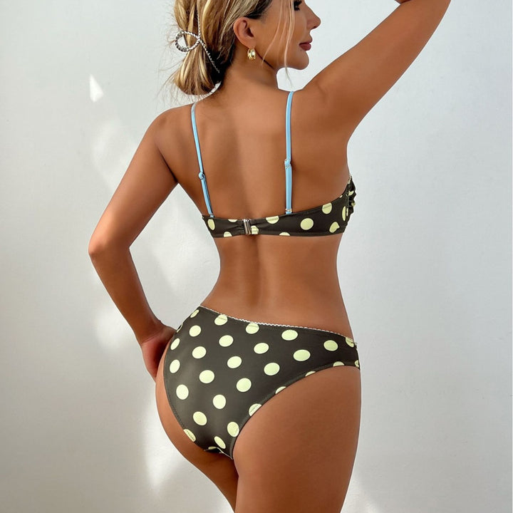 Women's Colorful Polka Dot Bikini Set Mune Fashion