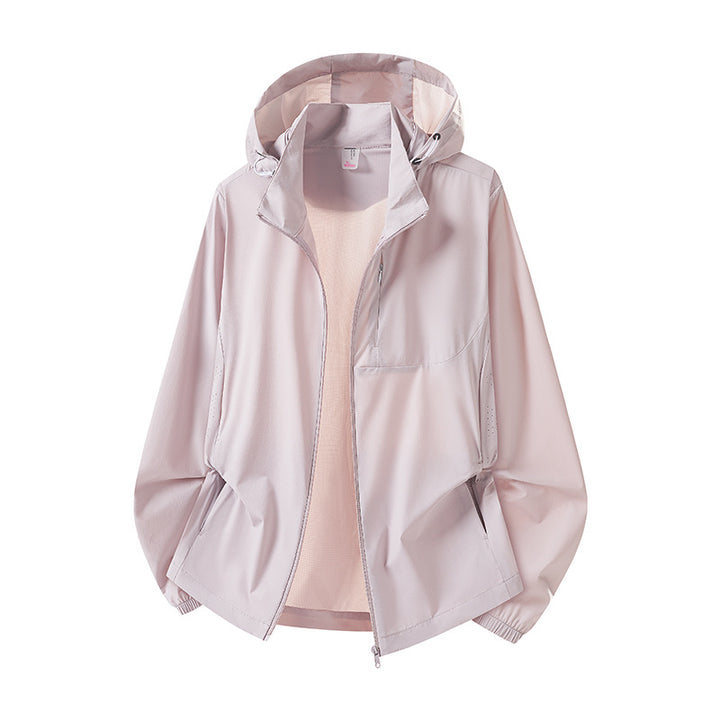 Women's Lightweight Windbreaker with Hood Mune Fashion