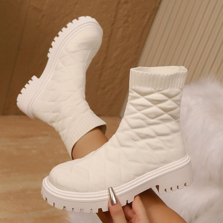 Women's Stylish and Comfortable Knitted Boots Mune Fashion