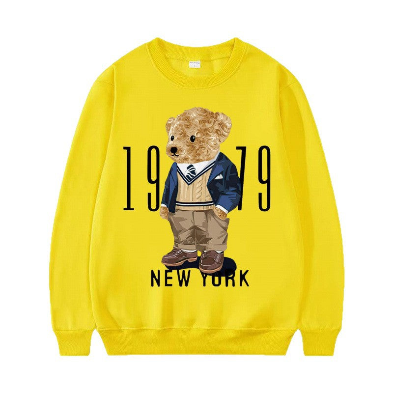 Ladies Cozy Sweatshirt with Bear Motif Mune Fashion