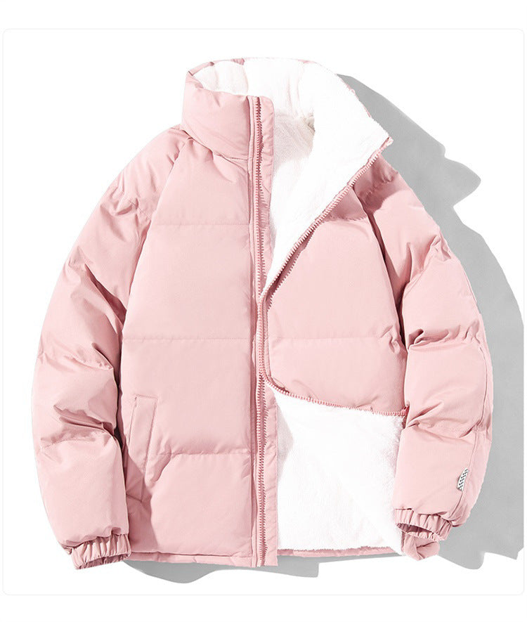Women quilted thermo bomber jacket with soft teddy lining and high stand-up collar Mune Fashion
