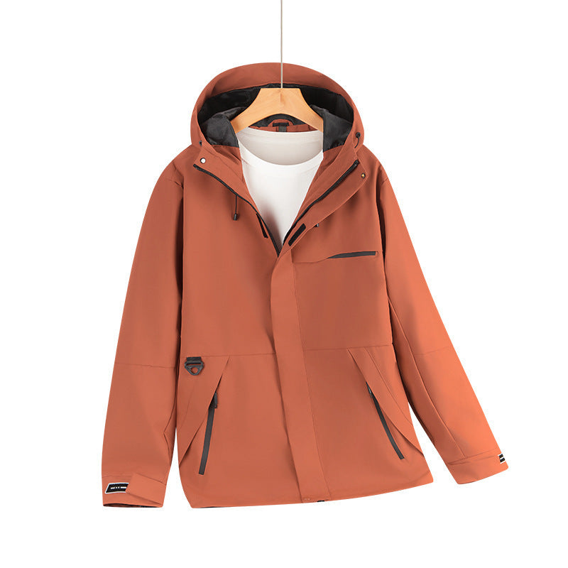 Men's Water-Repellent Softshell Hoodie Jacket with Concealed Zippers and Urban Cut Mune Fashion