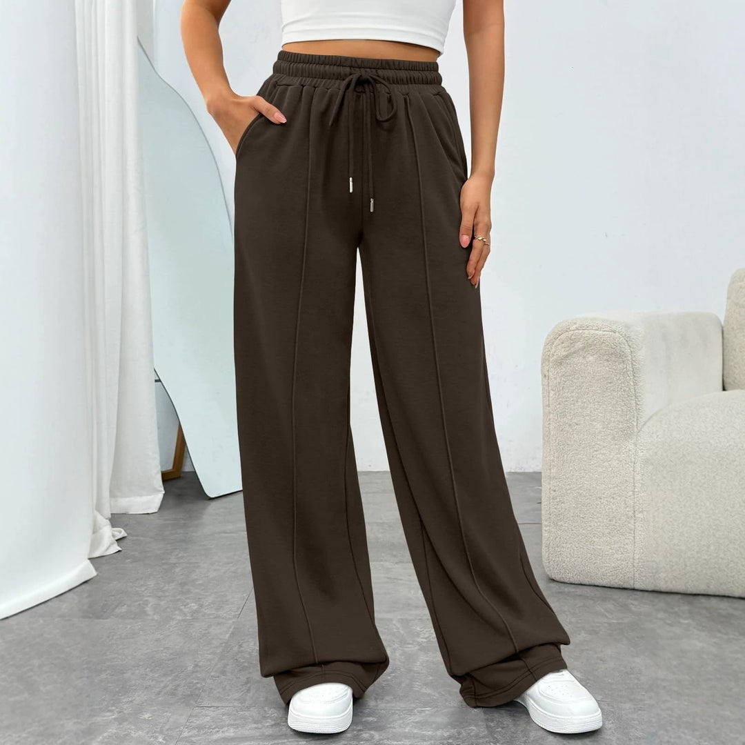 Women's comfortable high-waist joggers with drawstring and deep side pockets Mune Fashion