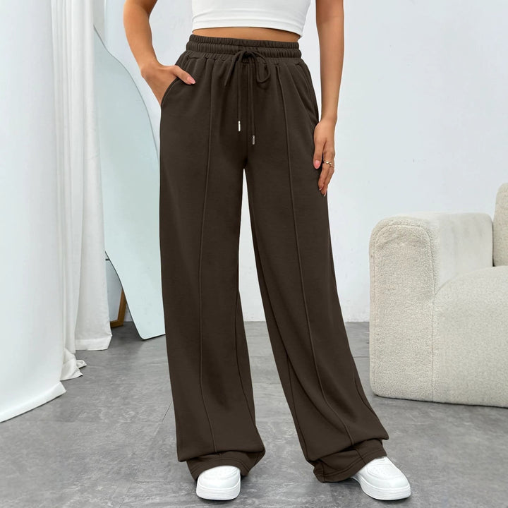 Women's comfortable high-waist joggers with drawstring and deep side pockets Mune Fashion