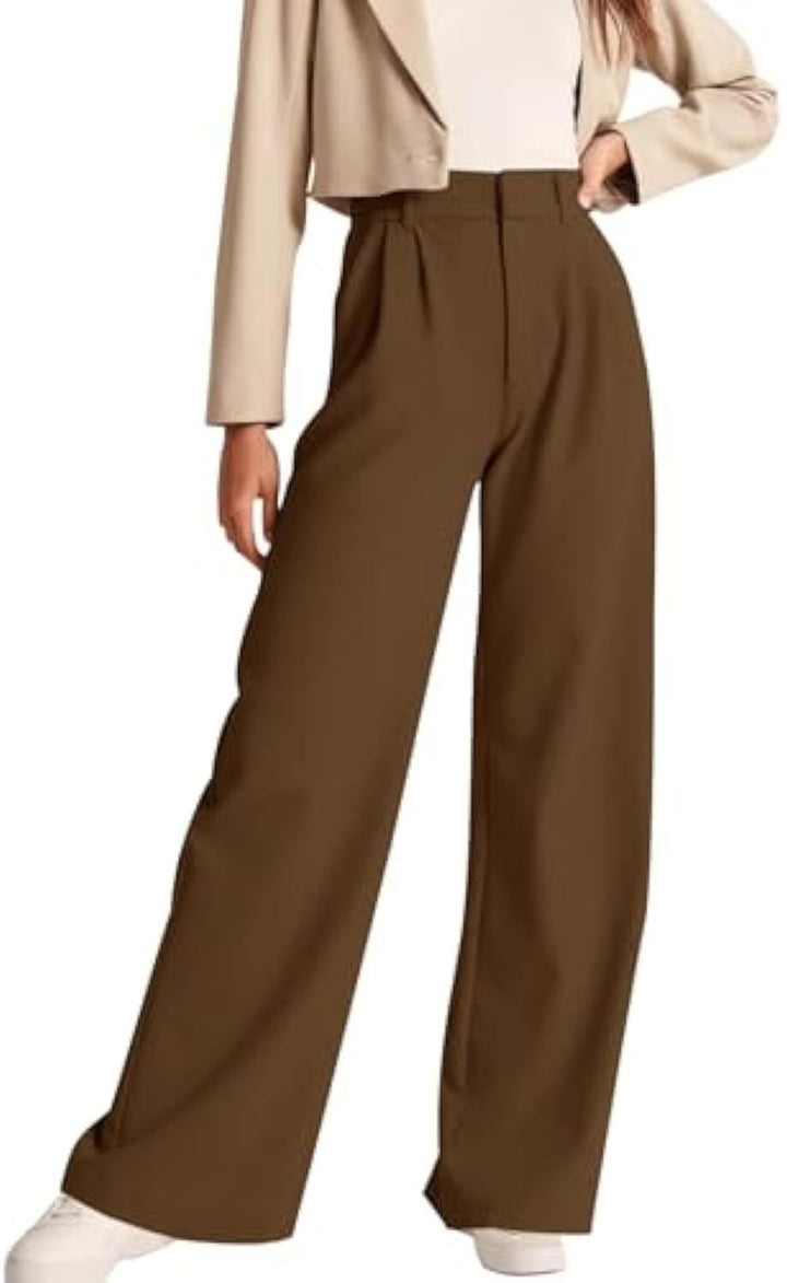 Women Elegant, high-waisted fabric trousers Mune Fashion