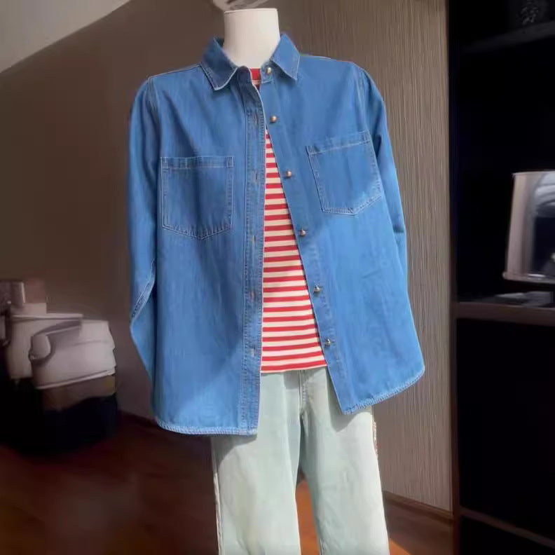 Women Denim Shirt Mune Fashion