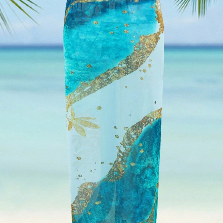 Women Elegant One-Piece Swimsuit with Matching Beach Skirt Mune Fashion