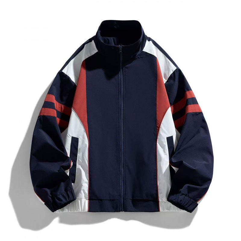 Men's Sports Jacket with High Collar Mune Fashion