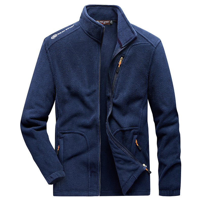 Men's Soft Fleece Jacket with Practical Pockets Mune Fashion