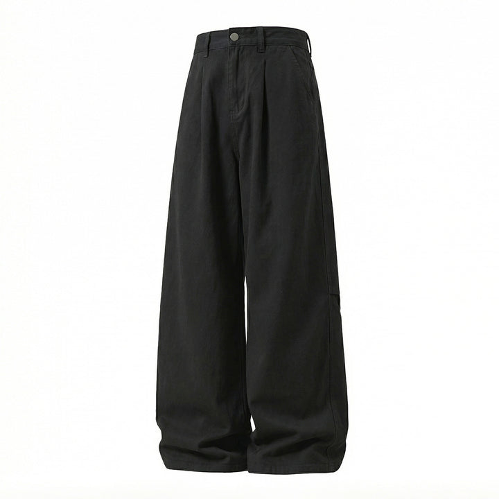 Women's Wide High-Waist Palazzo Pants with Tucks and Extra Wide Leg Mune Fashion
