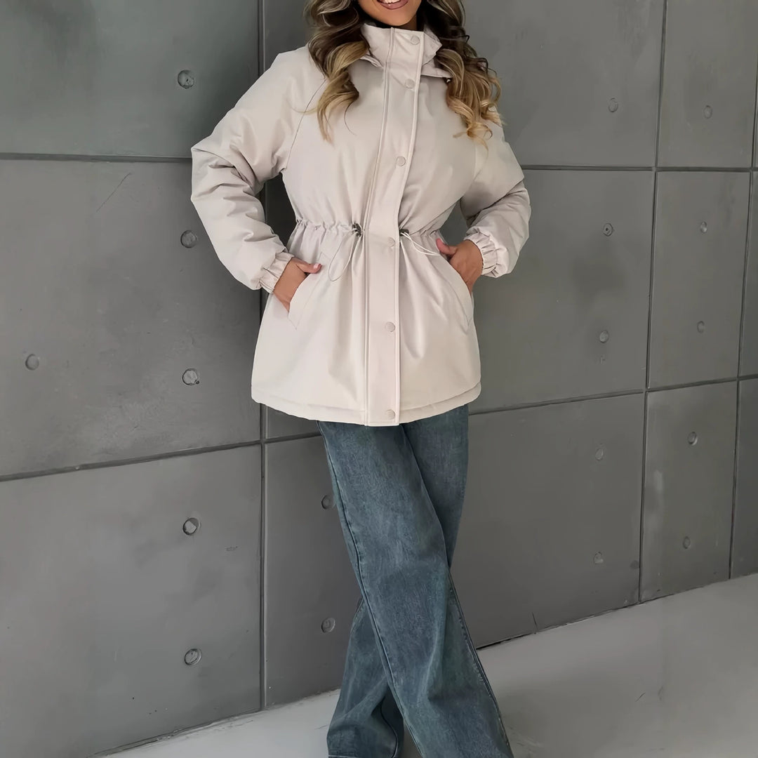 Women’s functional jacket with adjustable waistband