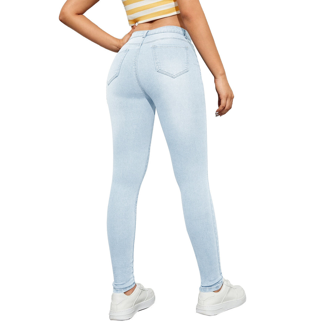 Women's High-Waist Skinny Jeans with shaping stretch and push-up effect Mune Fashion
